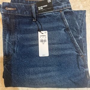 Express relaxed tapered mid rise jeans